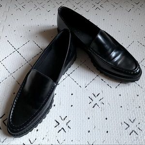 COS Ridged-sole leather loafers US7/EU38